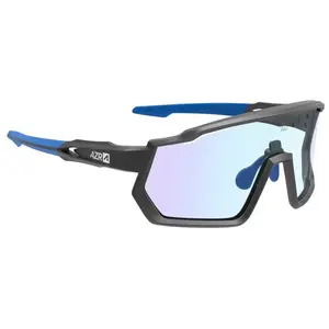 Lunettes azr kromic race rx noir mat  ecran bleu photochromique pas cher