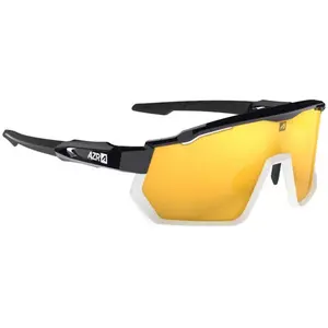 Lunettes azr pro race rx noir blanc verni   ecran hydrophobe or pas cher