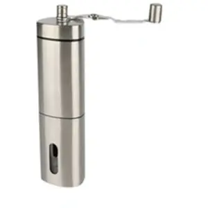 Comparateur de prix : Moulin à café manuel en acier inoxydable capacité 40g -argent