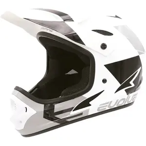 Casque enfant evolve storm glossy white black pas cher