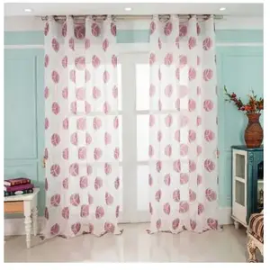 Fence Garden Paire de Voilages "Coquillages" (140x260 cm - Bordeaux) pas cher