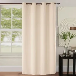 HomeMaison Rideau occultant uni coloré (140x260 cm - Blanc) pas cher