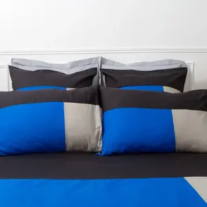 Housse de couette en Coton - TRIO - Bleu Majorelle pas cher