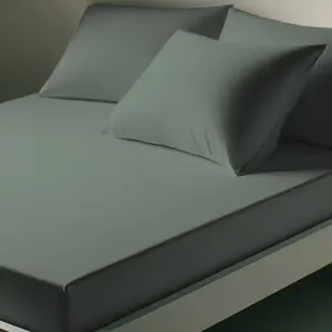 Drap-housse coton TERTIO® - Lichen pas cher