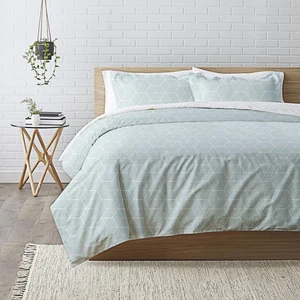 3S. x Collection (Nos Imprimés) Housse de couette coton VICTORY - Bleu pas cher