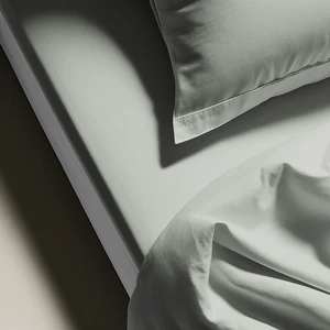 Drap plat coton TERTIO® - Tilleul pas cher