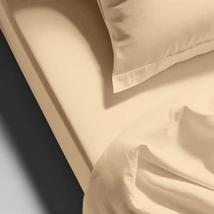 Drap plat coton TERTIO® - Ecru pas cher