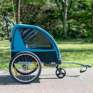 Remorque de vélo poussette 2 en1 OptimizVendu parcdiscount