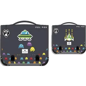Comparateur de prix : Cartable enfant Pol Fox Space Invider Gris 38 cm P8CA38SPACE