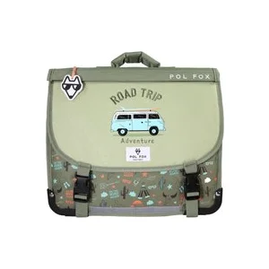 Cartable enfant Pol Fox Road Trip Vert 38 cm P8CA38TRIP pas cher