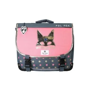 Cartable enfant Pol Fox Wonder Fox Glitter Gris 38 cm P8CA38WFOXG pas cher