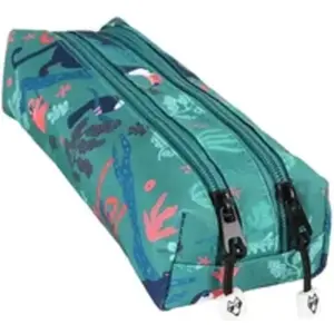 Trousse double enfant Pol Fox Jungle Bleu TU P8T2JUNG pas cher