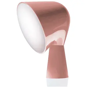 FOSCARINI lampe de table BINIC (Rose - ABS gravé et polycarbonate) pas cher