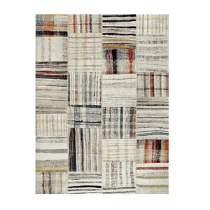 Nazar MAROKKO - Tapis ethnique crème 120x170cm pas cher