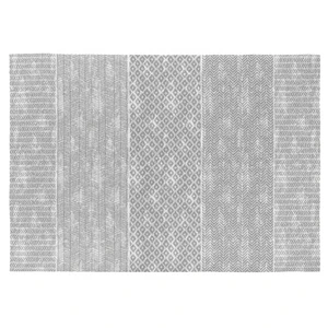 Rugs&Rugs Tapis décoratif en coton en impression digital gris 140x200 cm pas cher