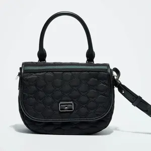 Mauboussin - Sac en Toile brodée Je t'Attends Je t'Aime nº2 noir - 20x... pas cher