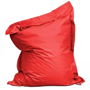 Solys - Housse vide de coussin de sol polyester rouge 180 x 145 cmVendu paramazon
