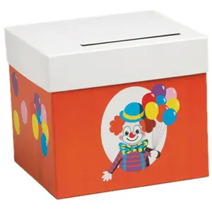 RueDeLaFete Urne carton Clown pas cher