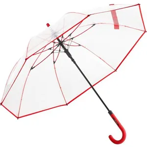 Non communiqué Fare - Parapluie canne transparent - FP7112 - bord rougeVendu parfnac