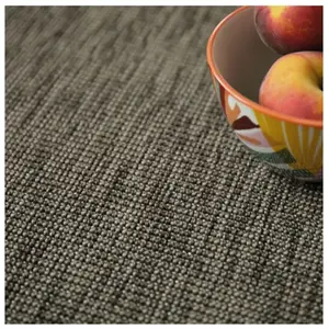 Moquette Tissé plat - Mahé - Marron cendré - Echantillon 15 x 20 cm