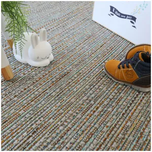 Decoweb Moquette Tissé plat - Bornéo - Silver Multicolor - Echantillon... pas cher
