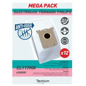 Comparateur de prix : Sac aspirateur TEMIUM SAC A EL117MN X12