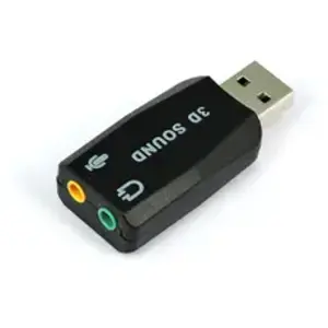 Temium Adaptateur USB 2.0 vers 2 jack 3,5 mm (son et audio) pas cher