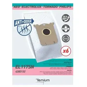 Temium Sac aspirateur EL117SN ANTI-ODEUR 6 SACS - 3663004282130