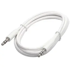 Câble Temium jack 3.5 mm mâle vers 3.5 mm mâle Cordon 1.5 m Blanc