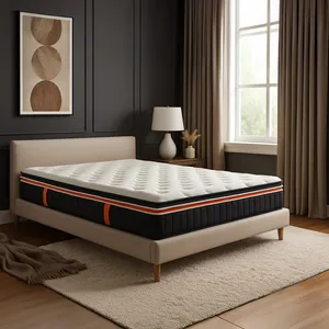 Sampur Matelas double surmatelas et mémoire de forme 180x200 cm pas cher