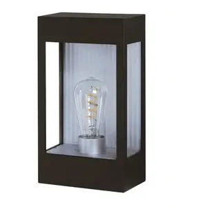 Roger Pradier® BRICK²-Applique d'extérieur Aluminium/Verre H30cm NoirVendu parcdiscount