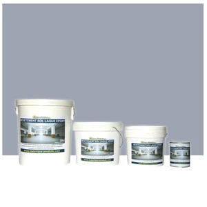 MATPRO Peinture laque époxy sol et mur Kit de 2,5 Kg Gris Béton RAL 7040 pas cher