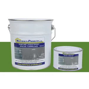 MATPRO Peinture pour carrelage laque époxy Kit de 20 Kg (Pour Professionnel) Vert Gazon RAL 6010Vendu paramazon