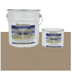 MATPRO Peinture laque époxy pour garage Kit de 5 Kg Taupe RAL 1019 pas cher