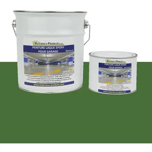 MATPRO Peinture laque époxy pour garage Kit de 2,5 Kg Vert Gazon RAL 6010 pas cher