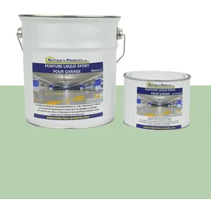 MATPRO Peinture laque époxy pour garage Kit de 5 Kg Vert Pastel RAL 6019 pas cher