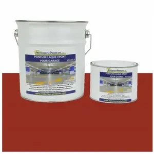 Matpro - Peinture Laque Epoxy pour Garage - 1 Kg Rouge brique pas cher