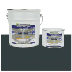 Peinture Laque Epoxy pour Garage 10 Kg Gris anthracite - MATPRO pas cher