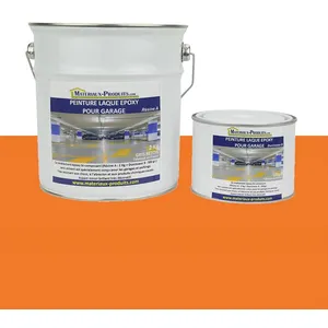 MATPRO Peinture laque époxy pour garage Kit de 2,5 Kg Orange RAL 2003Vendu paramazon
