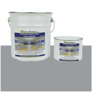 Matpro - Peinture Laque Epoxy pour Garage - 10 Kg Gris béton pas cher