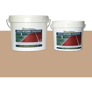 MATPRO Peinture résine pour bitume enrobé Tonnelet de 24 Kg Marron Clair RAL 070 70 20Vendu paramazon