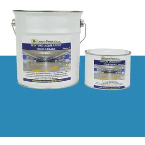 Comparateur de prix : MATPRO Peinture laque époxy pour garage Kit de 5 Kg Bleu France RAL 5012