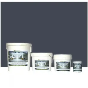 MATPRO Peinture laque époxy sol et mur Kit de 5 Kg Gris Ardoise RAL 7015Vendu paramazon