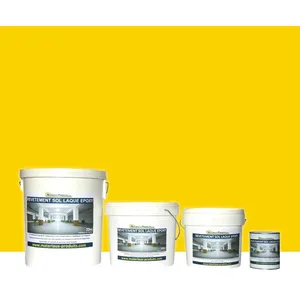 Comparateur de prix : MATPRO Peinture laque époxy sol et mur Kit de 10 Kg Jaune Sable RAL 1001