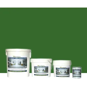 MATPRO Peinture laque époxy sol et mur Kit de 5 Kg Vert Gazon RAL 6010Vendu paramazon