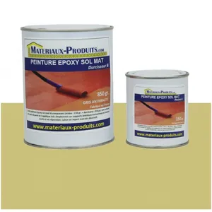Comparateur de prix : Matpro - Peinture époxy sol et mur Mat - 1 Kg Jaune sable