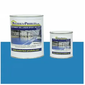 Comparateur de prix : Matpro - Revêtement peinture sol laque époxy sécurité marquage - 1 Kg Bleu handicap
