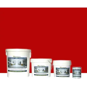 MATPRO Peinture laque époxy sol et mur Kit de 5 Kg Rouge RAL 3001 pas cher