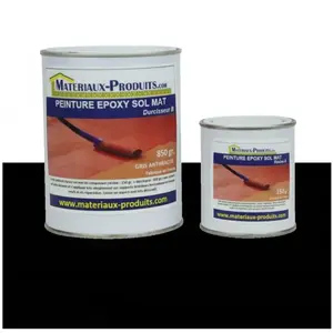 Matpro - Peinture époxy sol et mur Mat - 5 Kg Noir pas cher