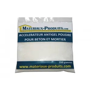 Accélérateur, antigel poudre pour béton et mortier - 185 g Blanc Matpro pas cher